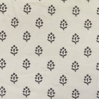 430 - Charcoal Small Megha Cotton Voile - Sale