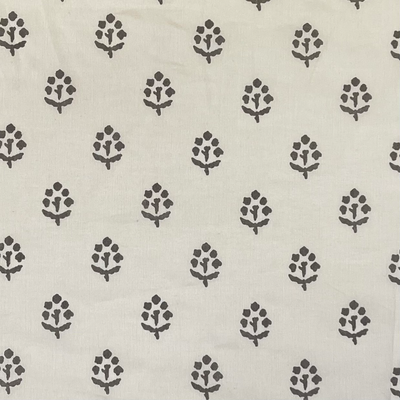 430 - Charcoal Small Megha Cotton Voile - Sale