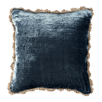 Midnight Blue Velvet Cushion