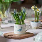 Indigo Geese in the Grass Straight Mug