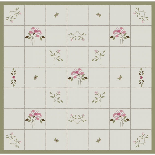 Rose Rustic Linen Quilt