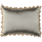 Silver Mist Silk Cushion