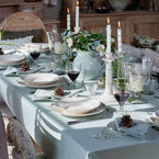 Duck Egg Snowdrop Cotton Tablecloth