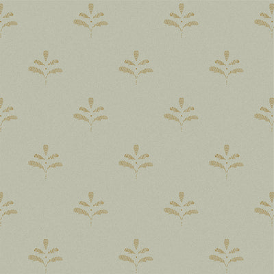 Celadon Antique Gold Leaf Wallpaper