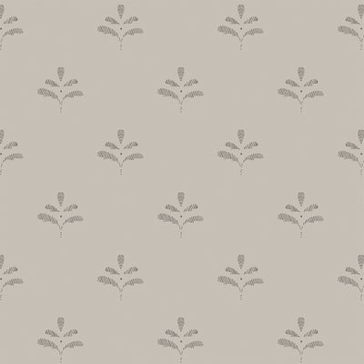 Charcoal Leaf Wallpaper