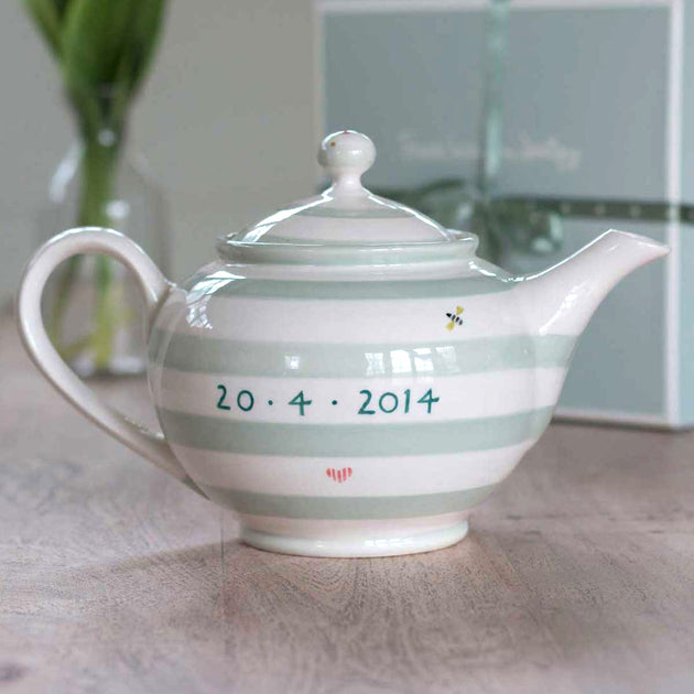 Personalised Honey Bees Round Teapot
