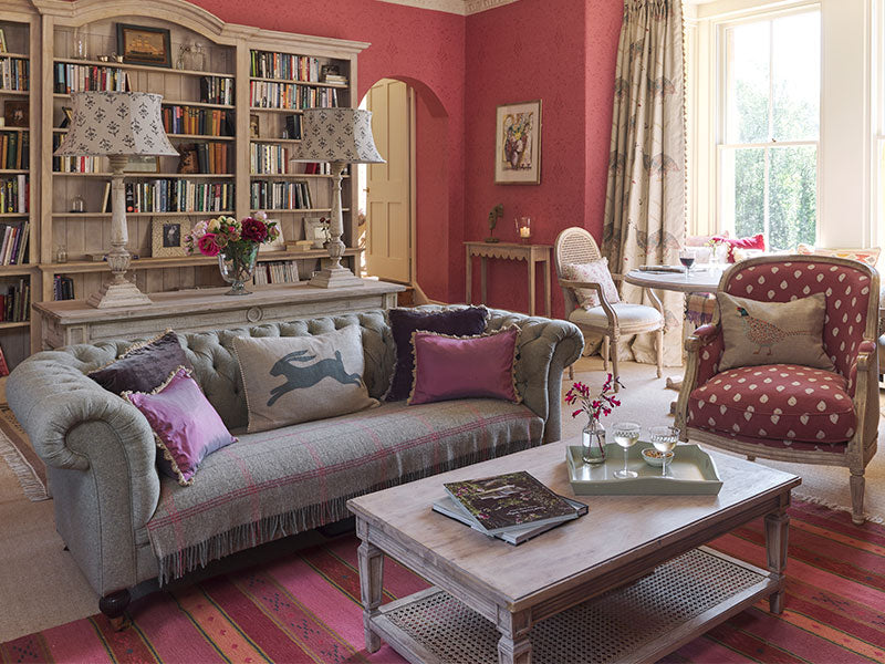 Autumn inspiration, damson living room