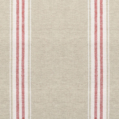 Beech Red Gustavian Stripe Cotton – Double Width - 289L - Roll end 2.5m