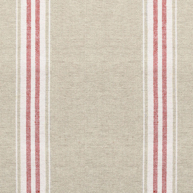 Beech Red Gustavian Stripe Cotton – Double Width - 289L - Roll end 2.5m