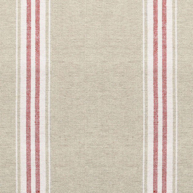 Beech Red Gustavian Stripe Cotton – Double Width - 289L