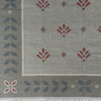 Sample Wool Kilim - Smokey Blue Sikhara - Medium