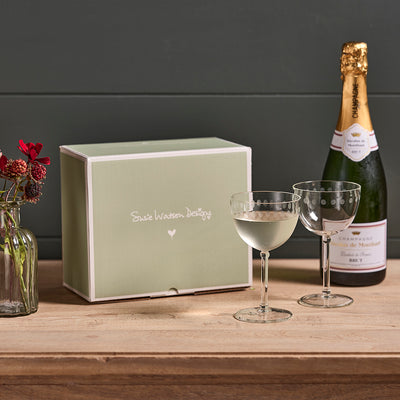 Pair of Champagne Glasses Gift Box