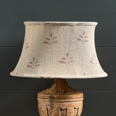 Red Leaf 16&quot; Framed Linen Lampshade