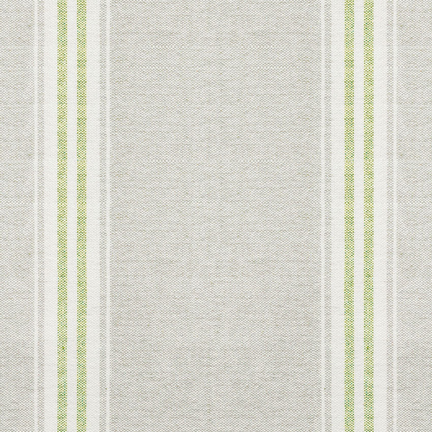 288L - Grey Green Gustavian Stripe Cotton – Double Width - Roll Ends