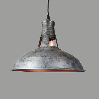 Galvanised Metal Pendant Lamp