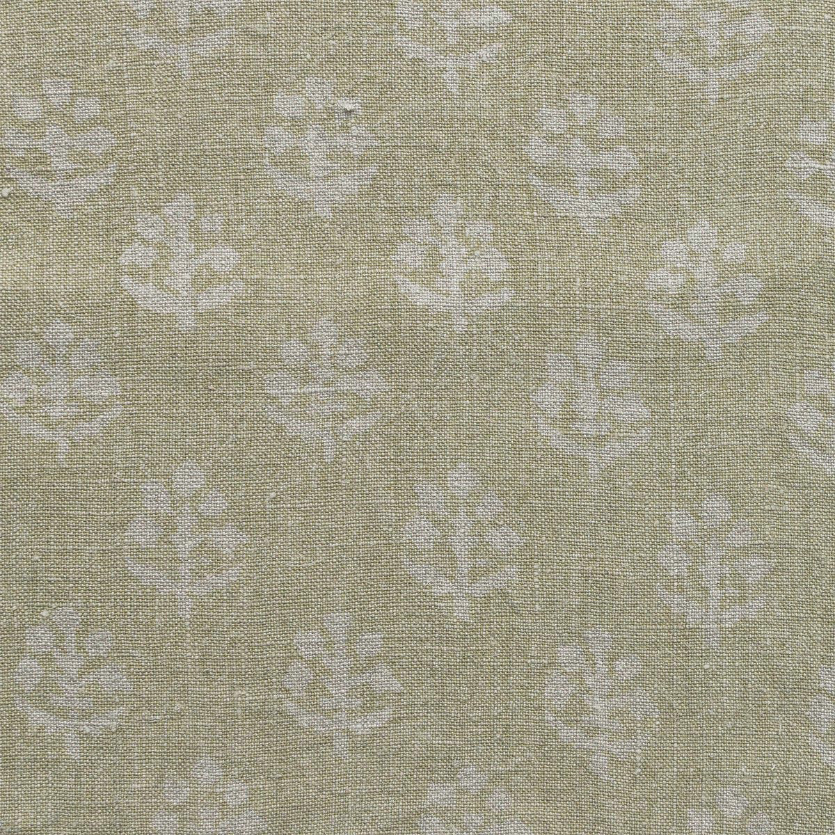 Reverse Faded Green Megha Rustic Linen Stonewashed Panel (2.7m Approx.) - 354LG
