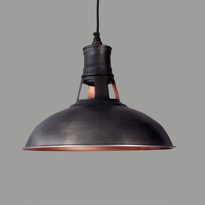 Dark Bronze Metal Pendant Lamp - Seconds