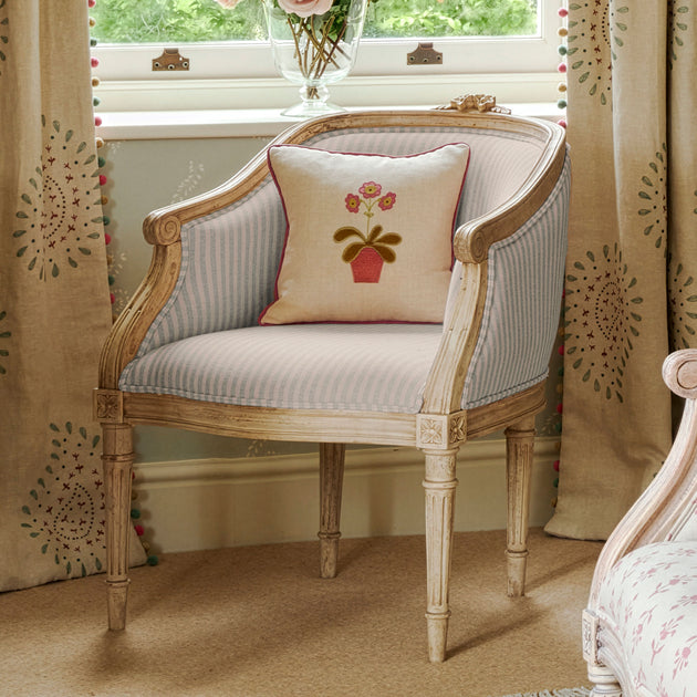 Ex-Display Sail Blue Natural Stripe Arun Chair