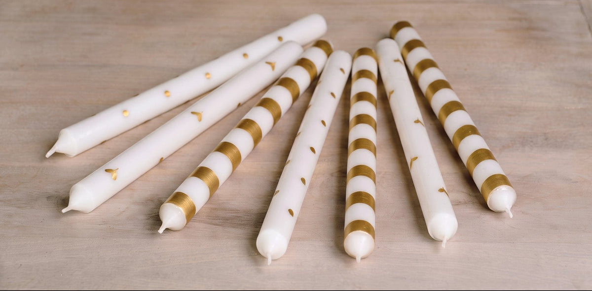 Hand-painted Dinner Candles