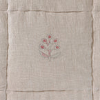 Rose Freja Rustic Linen Quilt - King Size
