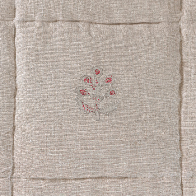Rose Freja Rustic Linen Quilt - King Size
