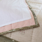 Rose Freja Rustic Linen Quilt - King Size