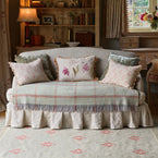 Parrot Tulips Rustic Linen Cushion - Tassels