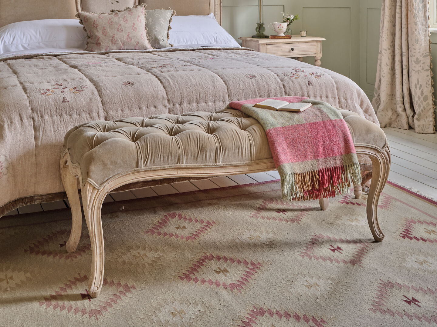 Upholstery Samples - Bed End Stool