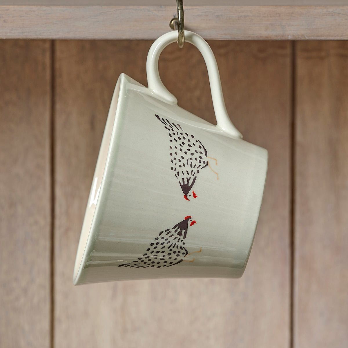 Black Hen Conical Mug | Susie Watson Designs