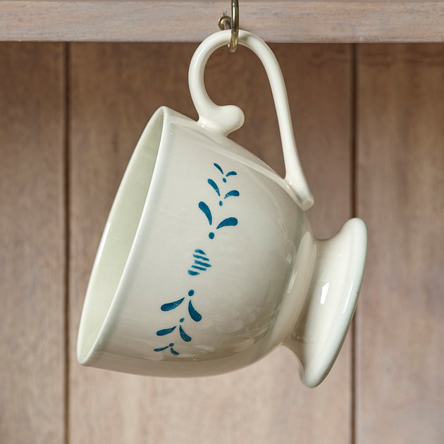 Indigo Blue Gustavian Large Mug