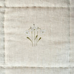 Snowdrop Rustic Linen Quilt