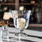 Small Hand-engraved Hurricane Vase
