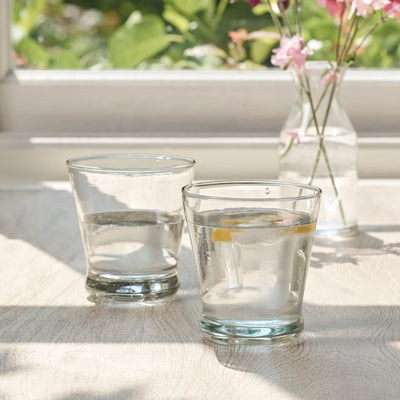Hand-blown Clear Glass Tumbler