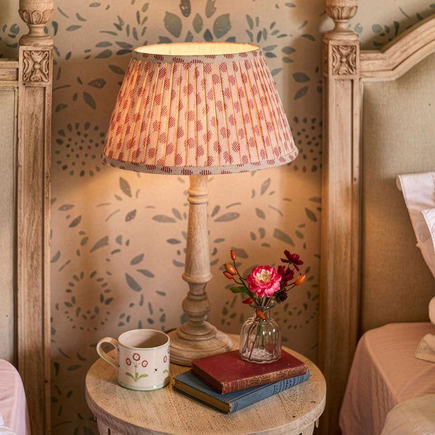 Rose Nina Linen Pleated Linen Lampshade