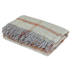 Smokey Blue Tartan Shetland Wool Throw
