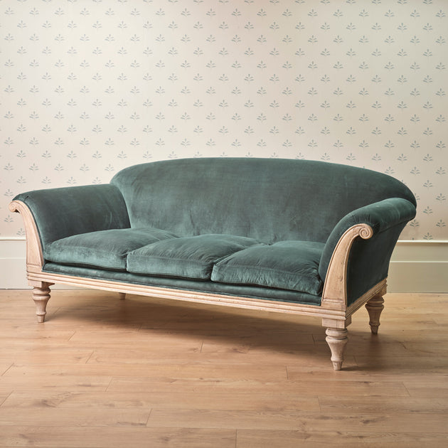 Deep Blue Cotton Upholstery Velvet