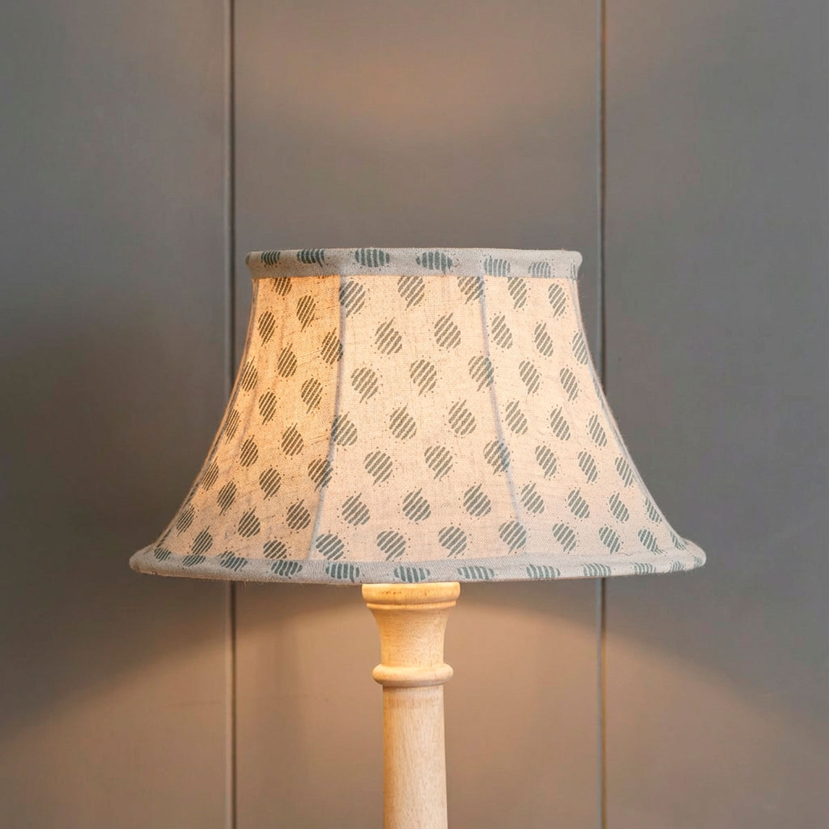Sail Blue Nina Framed Lampshade