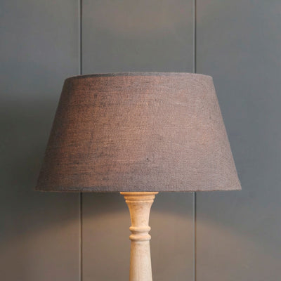 Plain Charcoal Linen Empire Lampshade