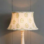 Green Megha Framed Linen Lampshade