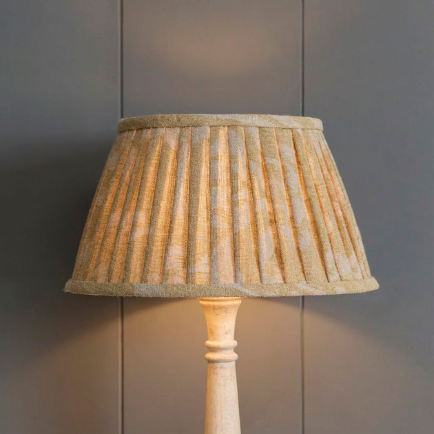 Saffron Sacha Pleated Linen Lampshade