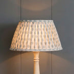 Sail Blue Nina Pleated Linen Lampshade