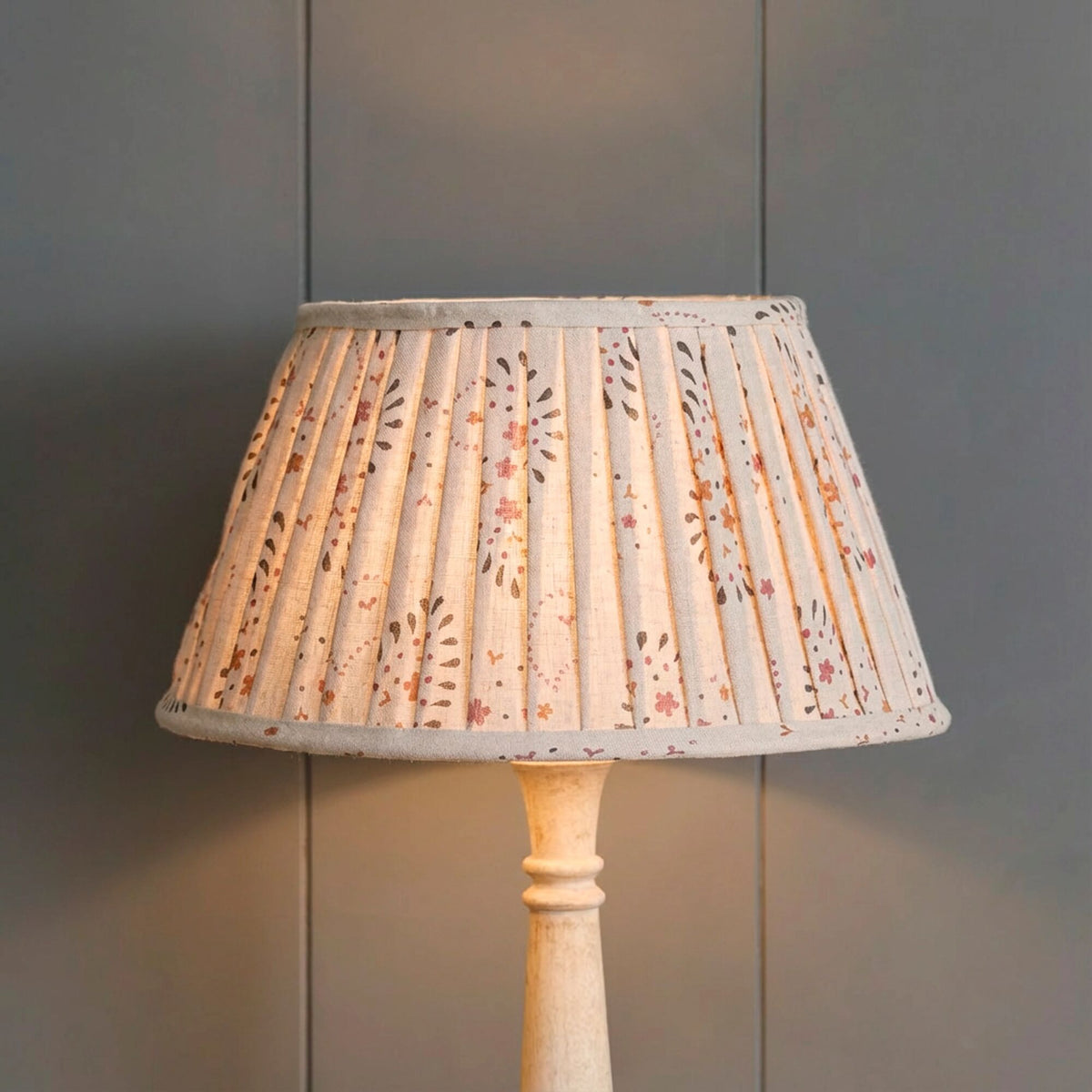 Lullaby Linen  Pleated Linen Lampshade