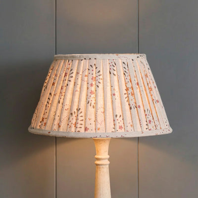 Lullaby Linen Pleated Linen Lampshade