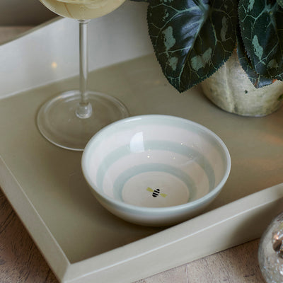 Honey Bees Mini Bowl/Teabag Holder