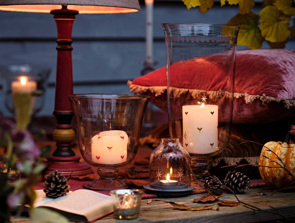 Pillar Candles & Hurricane Vases