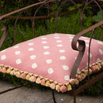Rose Mika Large Seat Cushion with Tassels