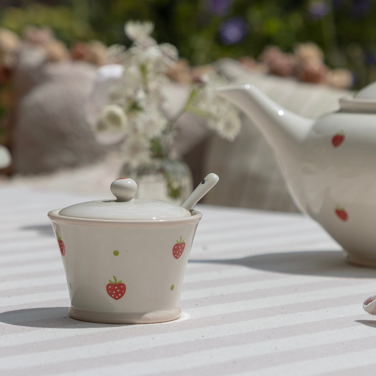 Strawberry Sugar Pot