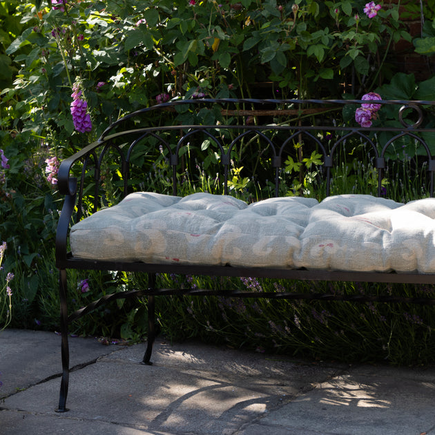 Blue Natasha Bench Cushion