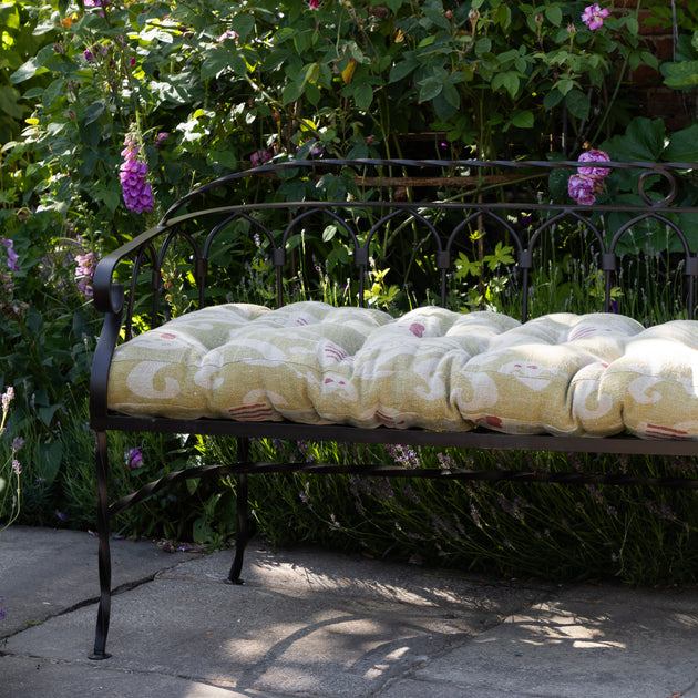 Green Natasha Bench Cushion