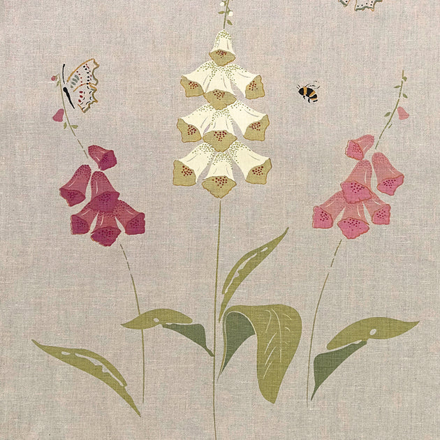 Hand-printed Original Foxglove Linen – 304